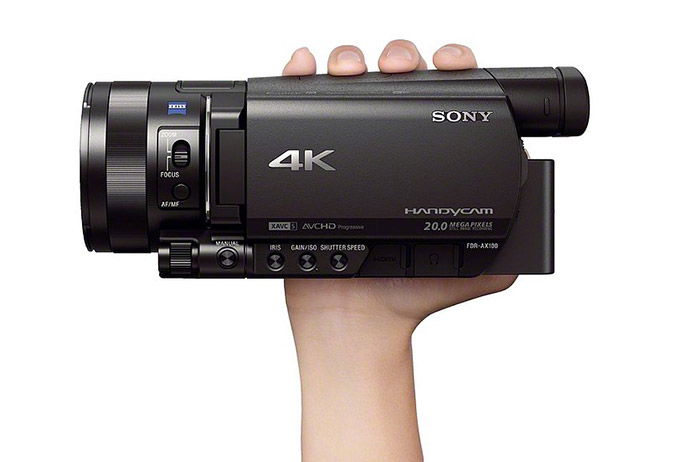 CES 2014 Sony lanza FDR-AX100 Handycam, grab en 4k
