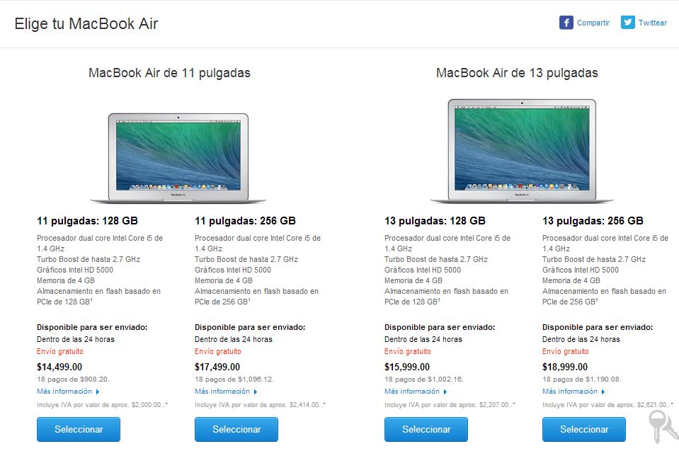 macbook air precios