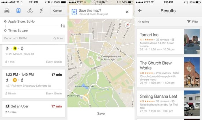 Google Maps 3 con Uber