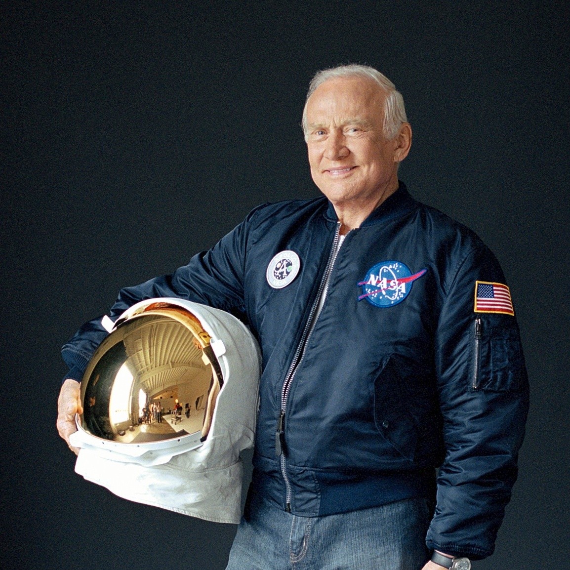 Buzz Aldrin celebra la llegada del hombre a la Luna
