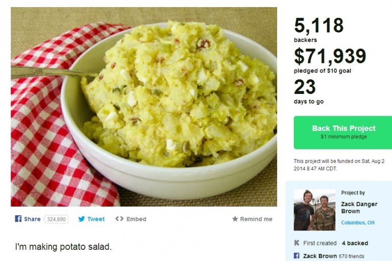 Kickstarter-salad-ensalada-miles de dólares-Zack