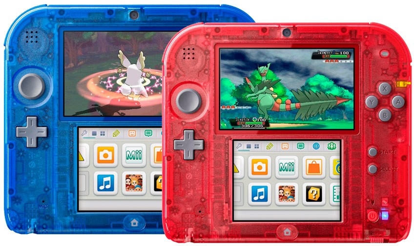 Nintendo 2DS transparentes