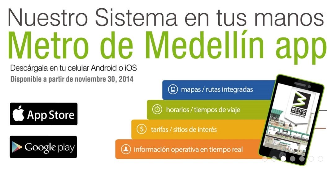 metro medellín app android apple colombia