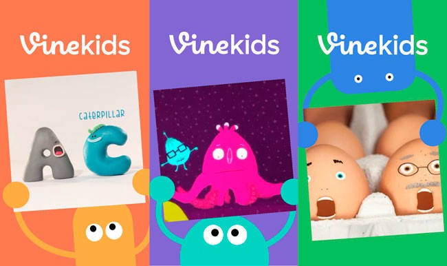 Vine Kids tiene una interfaz "divertida" para que los niños vean videos de forma segura. Imagen: Vine