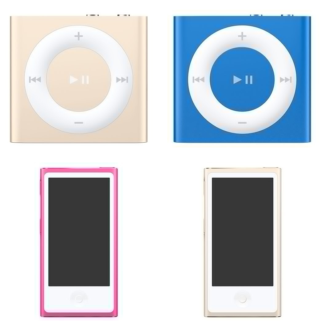 Apple nuevos iPod shuffle colores