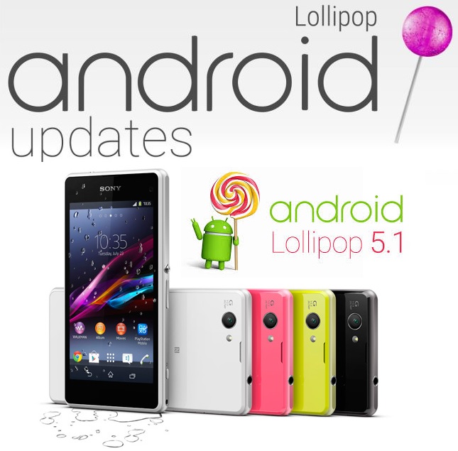 Android 5.1 Lollipop Sonic Xperia z1 Xperia z1