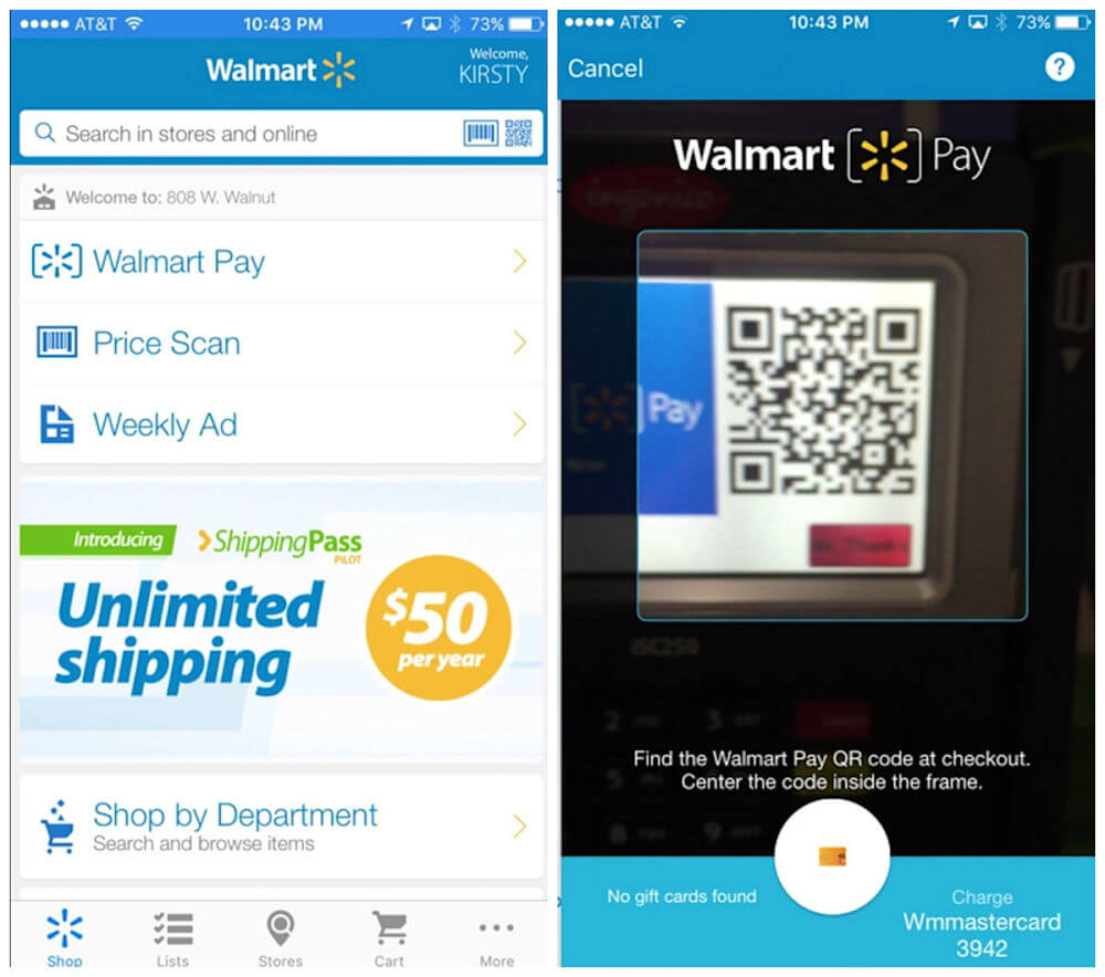 Walmart Pay, paga ahora con el móvil en sus tiendas