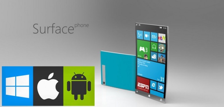 cuidado iPhone-android nuevo Microsoft Surface Phone