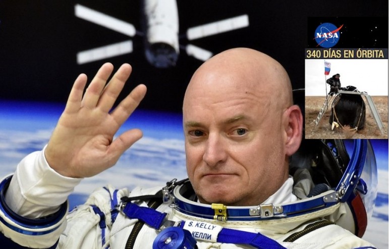 Scott Kelly 1er Norteamericano que logra estar 340 días. Ya volvió a casa