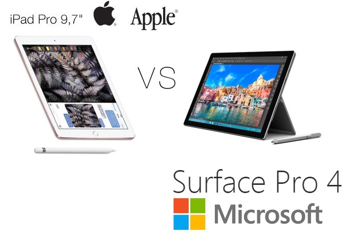 iPad Pro 9.7 pulgadas: 5 Razones porque Surface Pro 4 es mejor