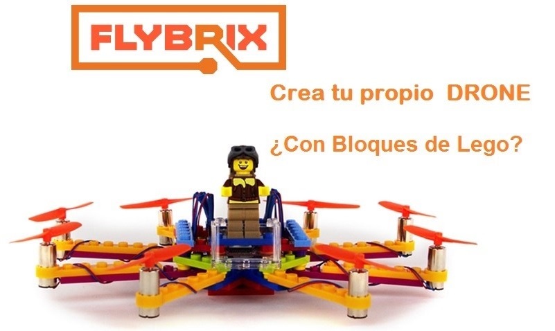 Te gusta los drones arma uno con el kit Flybrix y bloques de lego