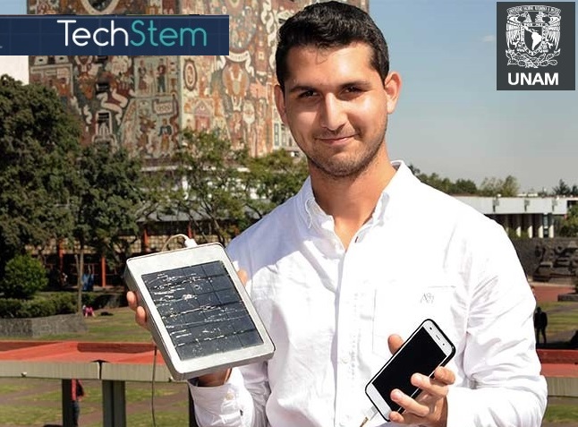 Estudiante de la UNAM crea un Cargador Solar Portátil para Smartphones